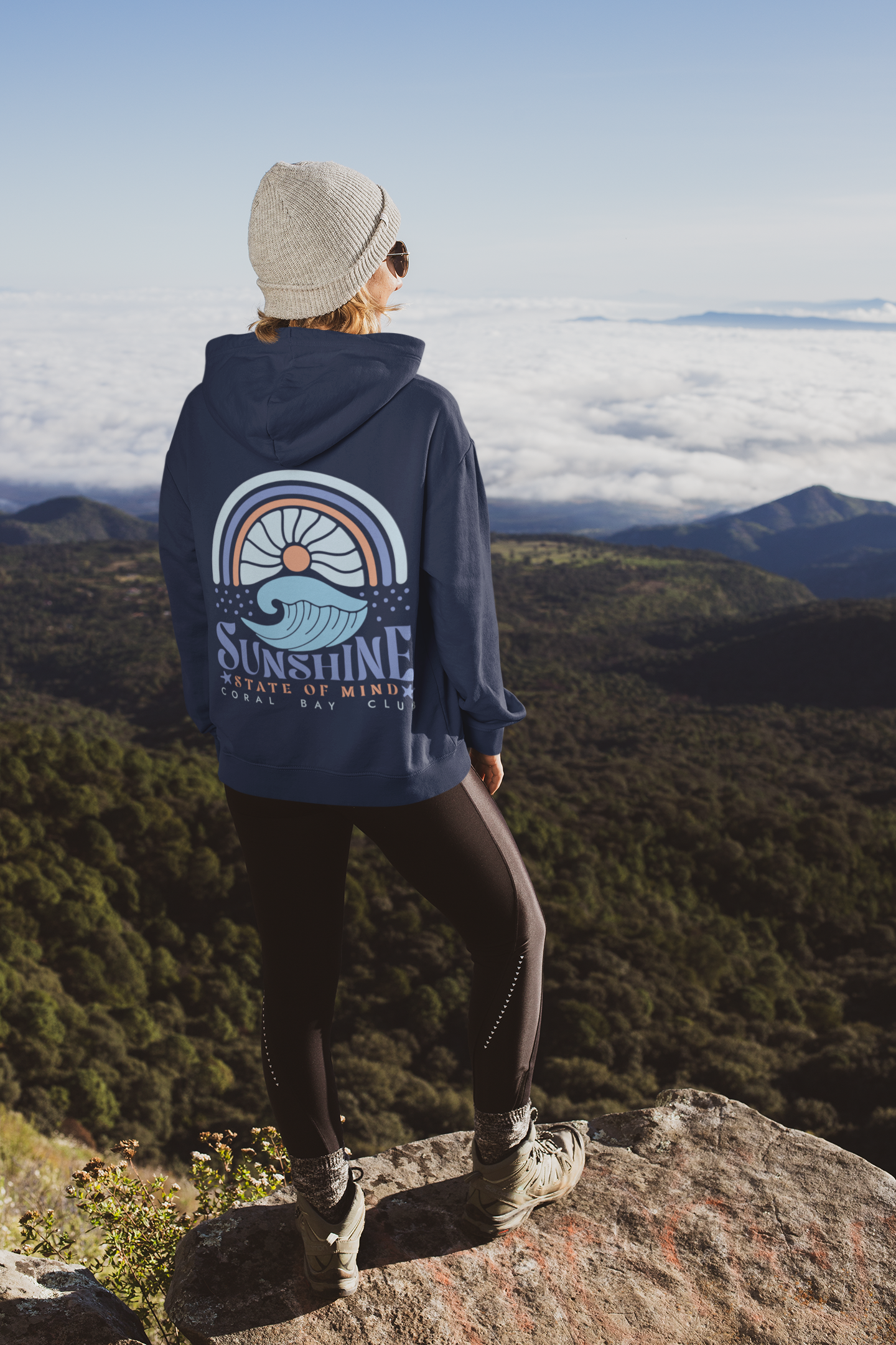 Zipper Hoodie "Sunshine State of Mind " Night