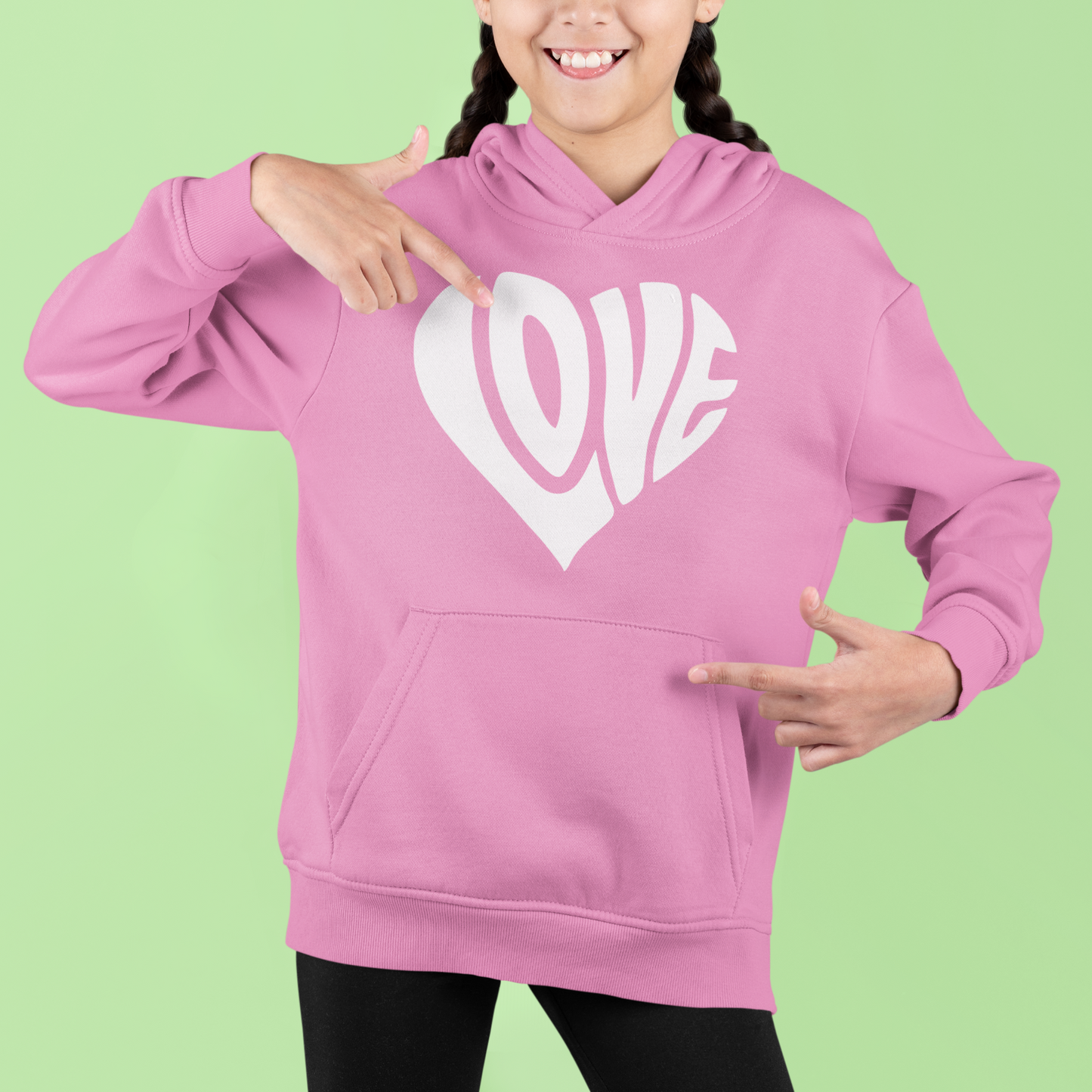 Kids Hoddie WALLABY "Herz mit Schriftzug Love"
