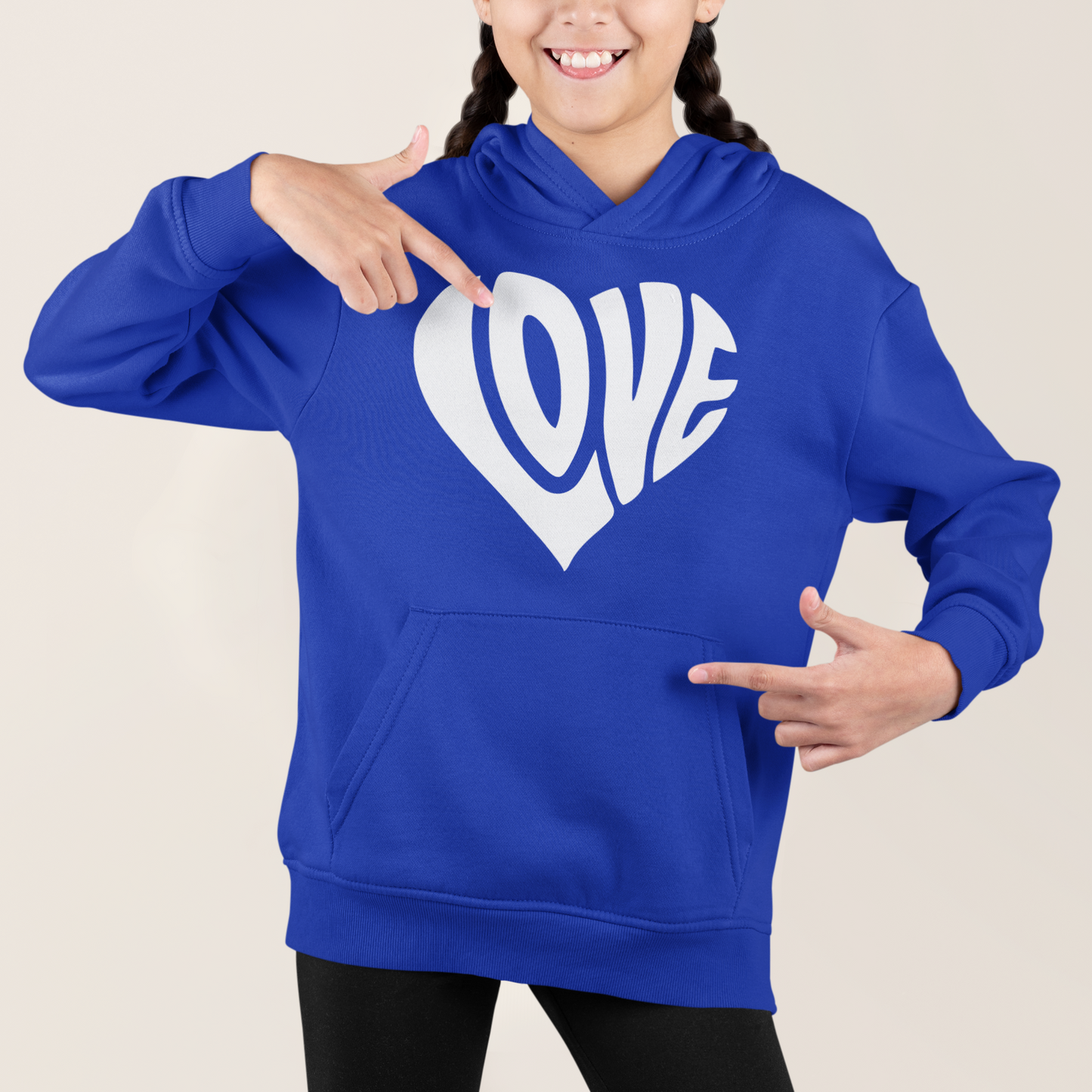 Kids Hoddie WALLABY "Herz mit Schriftzug Love"