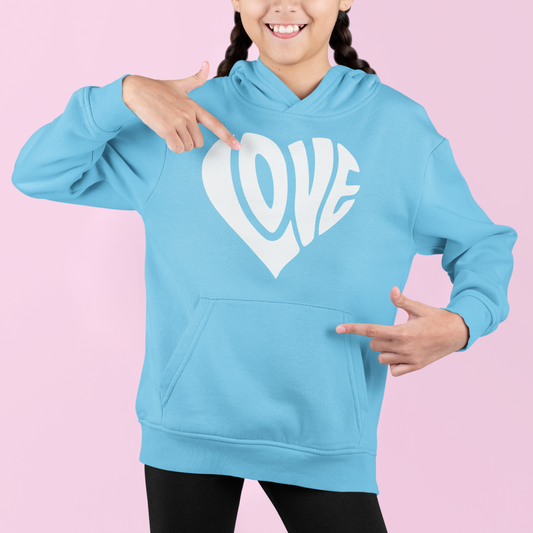 Kids Hoddie WALLABY "Herz mit Schriftzug Love"