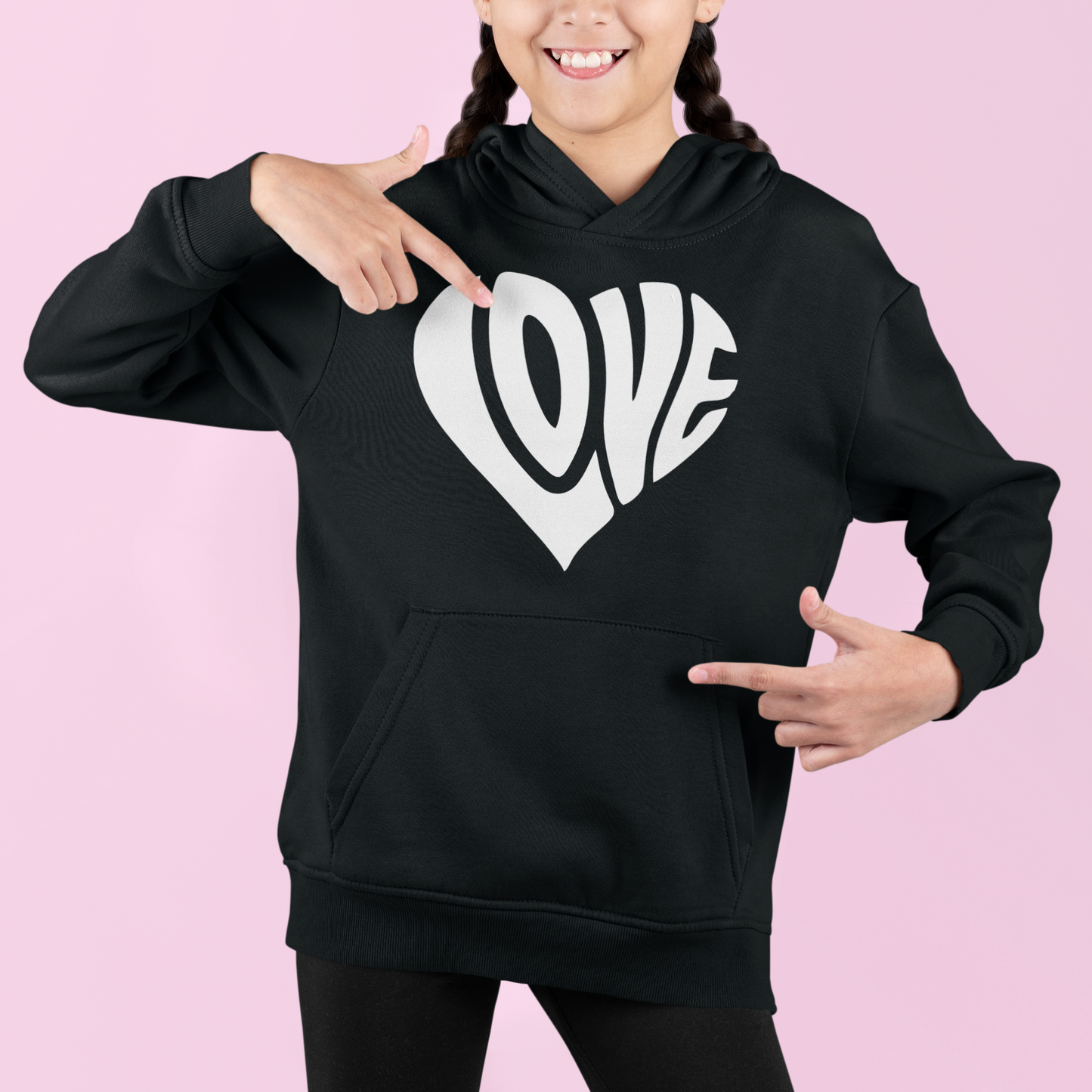 Kids Hoddie WALLABY "Herz mit Schriftzug Love"