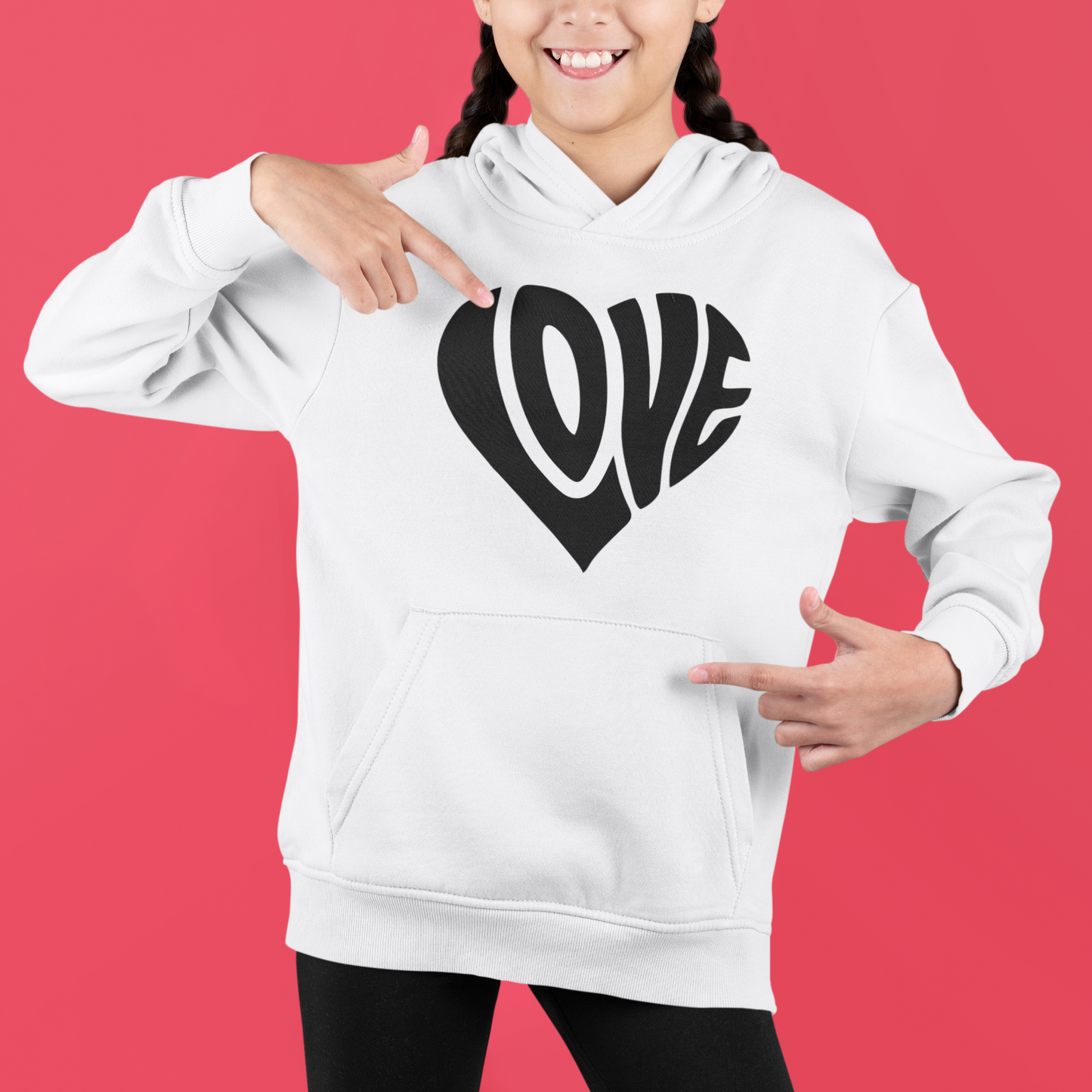 Kids Hoddie WALLABY "Herz mit Schriftzug Love"